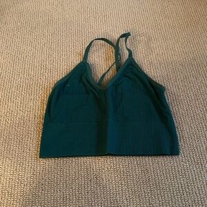 Women's Auden Green Sports Bra, Size Large
